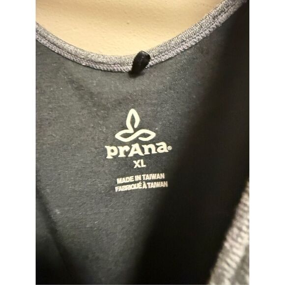Prana Dress Womens Medium Gray Cut Out Back A-Line Flared Nylon Stretch Ladies X - Picture 3 of 3